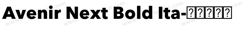 Avenir Next Bold Ita字体转换